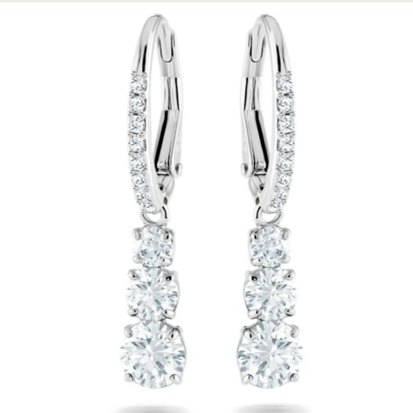 Swarovski Jewelry - Swarovski drop crystal earrings
